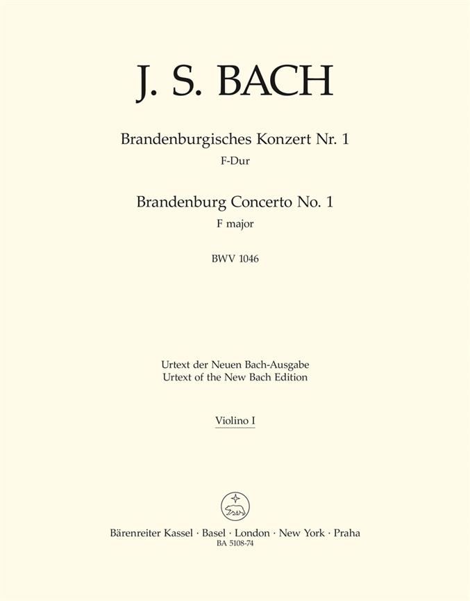 Bach: Brandenburg Concerto No. 1 F major BWV 1046 (Viool 1)