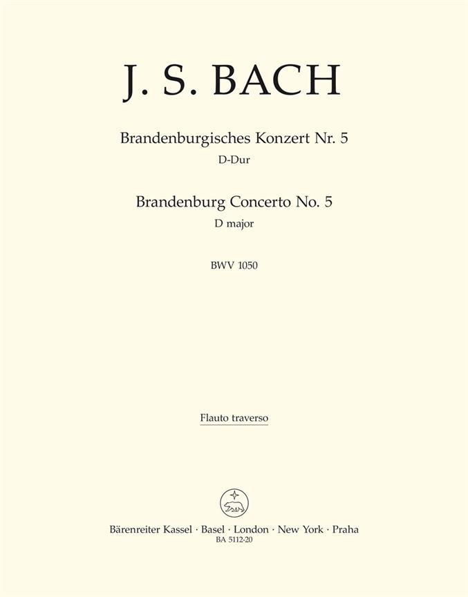 Bach: Brandenburg Concerto No. 5 BWV 1050 (Fluit)