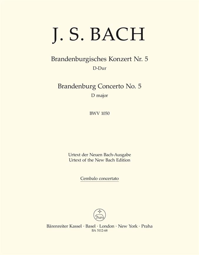 Bach: Brandenburg Concerto No. 5 BWV 1050 (Klavecimbel)