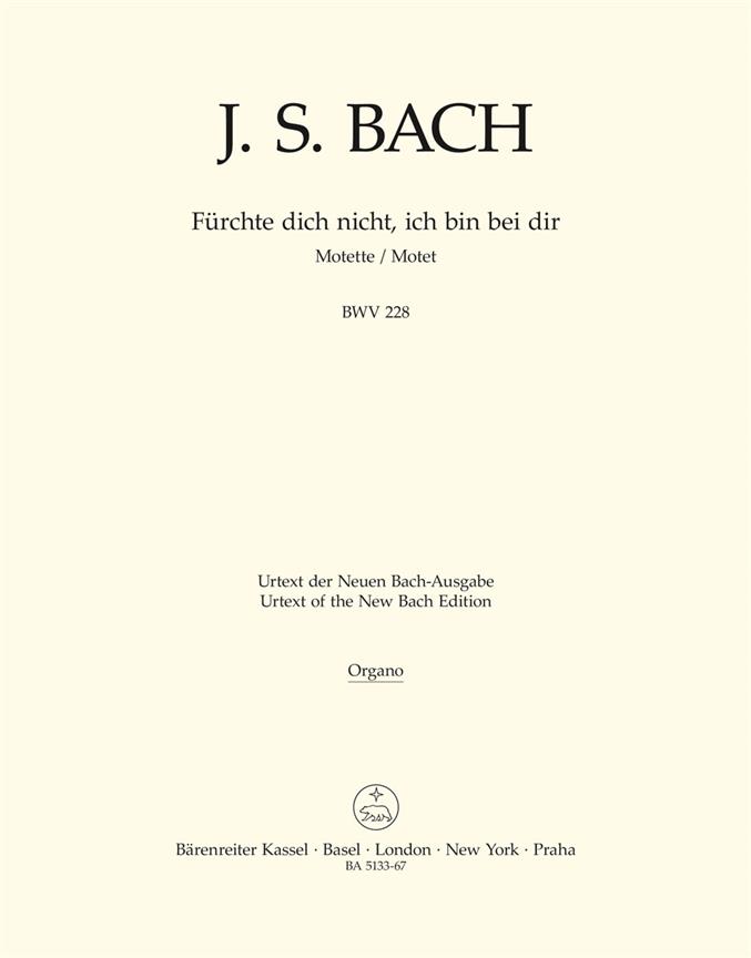 Bach: Fürchte dich nicht, ich bin bei dir A major BWV 228 (Orgel)