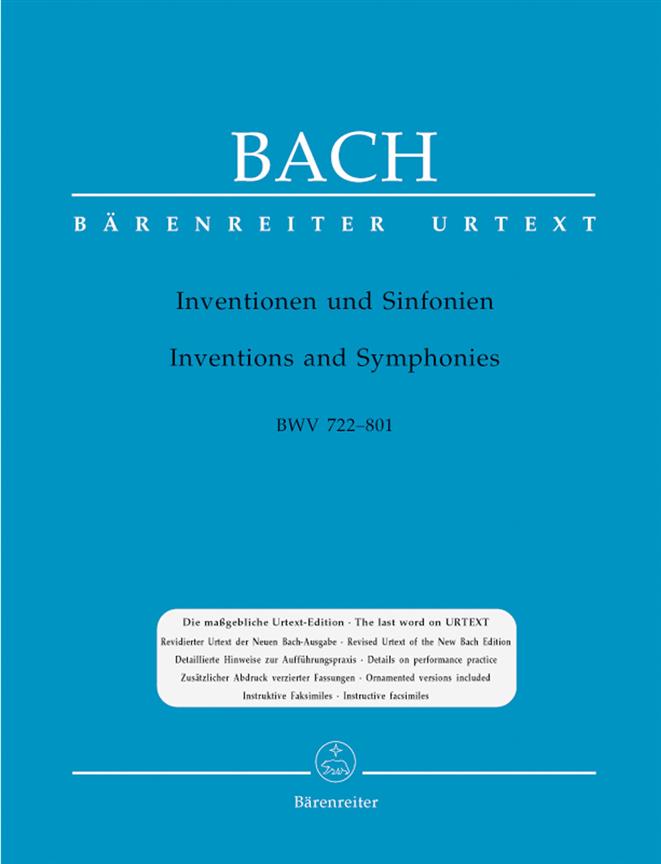 Bach: Inventions and Symphonies BWV 772-801