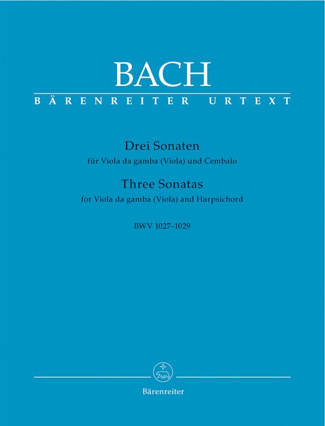 Bach: 3 Sonatas for Viola da gamba (Altviool) and Harpsichord (Piano) 