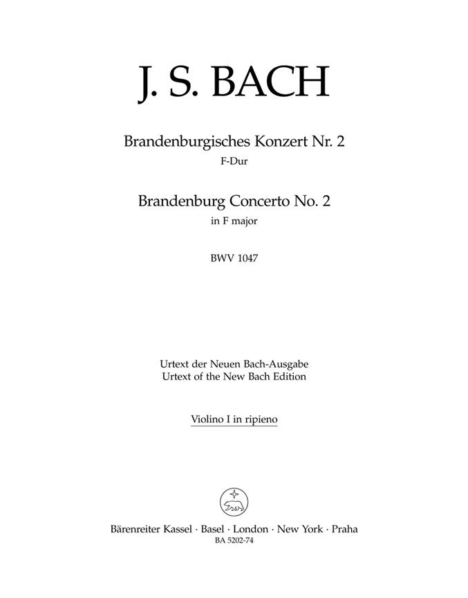 Bach: Brandenburg Concerto no. 2 F major BWV 1047