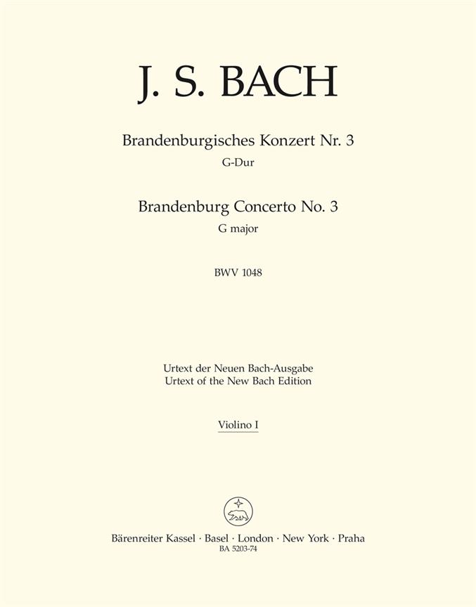 Bach: Brandenburg Concerto no. 3 G major BWV 1048