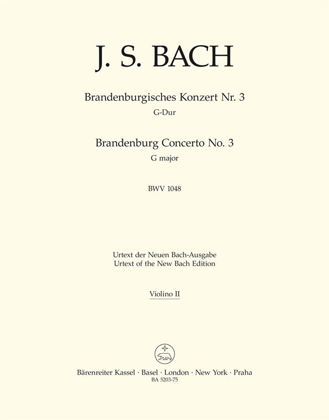 Bach: Brandenburg Concerto no. 3 G major BWV 1048
