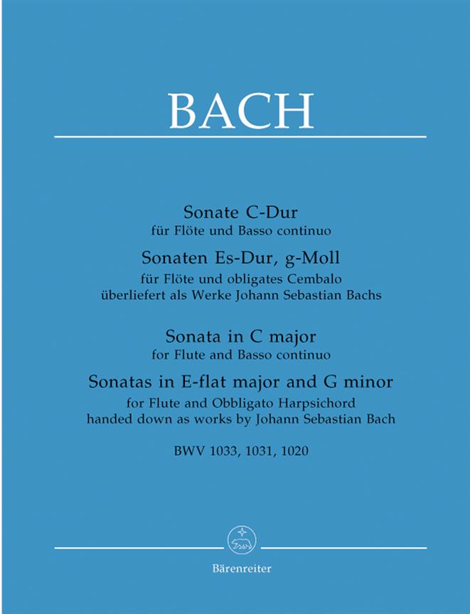 Bach: Sonate C-Dur BWV 1033 / Sonaten Es-Dur BWV 1031/BWV 1020 