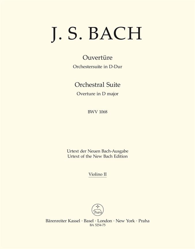 Bach: Orchestral Suite (Overture) D major BWV 1068