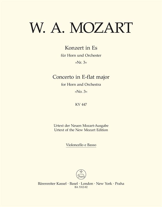Mozart: Concerto for Horn and Orchestra no. 3 in E-flat major K. 447