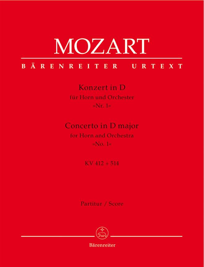 Mozart: Concerto for Horn and Orchestra no. 1 D major K. 412+514 (386b)