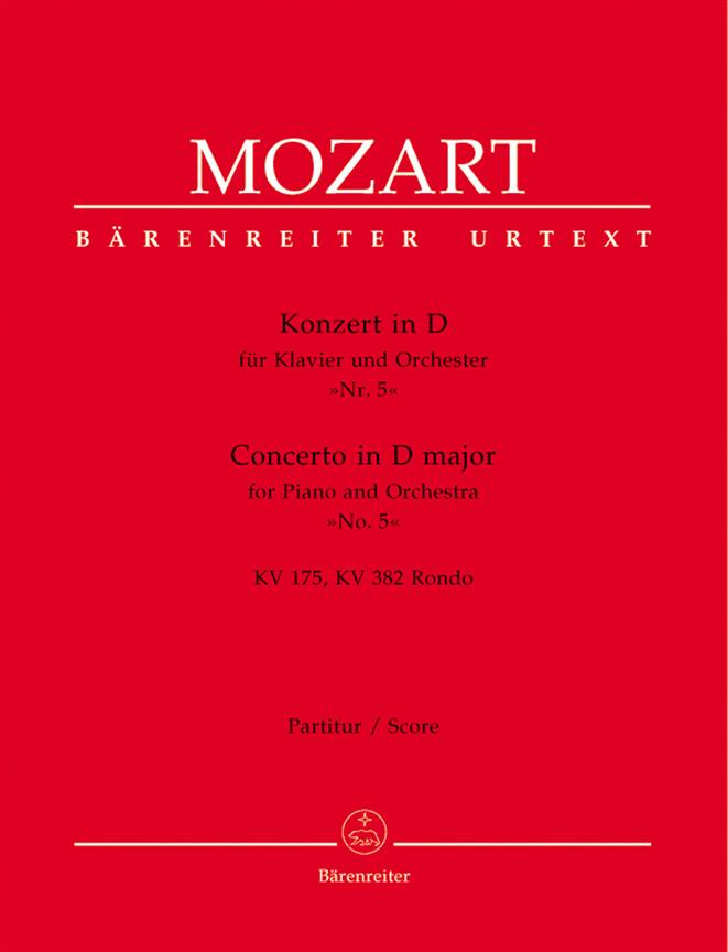 Wolfgang Amadeus Mozart: Konzert in D fur Klavier und Orchester Nr. 5