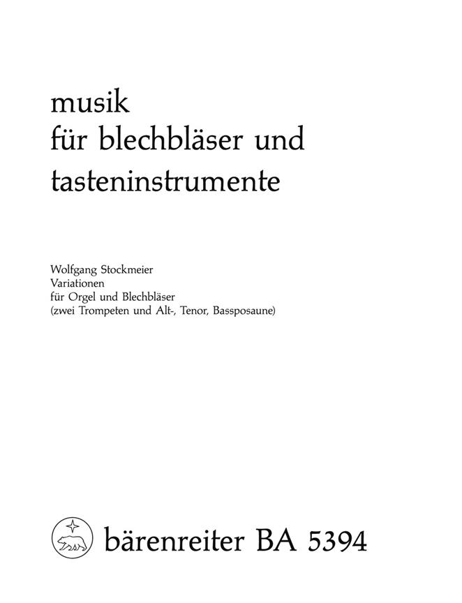 Variationen (Nr. 1 - 6) fuer Blechbläserchor und Orgel (1968)