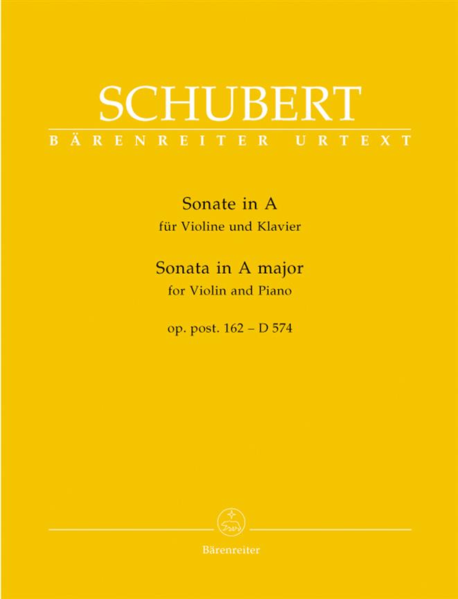 Franz Schubert: Sonata in A major Op.posth.162 (D.574) for Violin and Piano