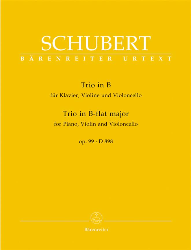 Schubert: Trio für Klavier, Violine und Violoncello B-Dur op. 99 D 898
