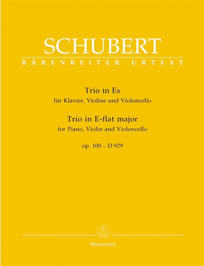 Schubert: Trio for Piano, Violin and Violoncello E-flat major op. 100 D 929 (Viool, Cello, Piano)