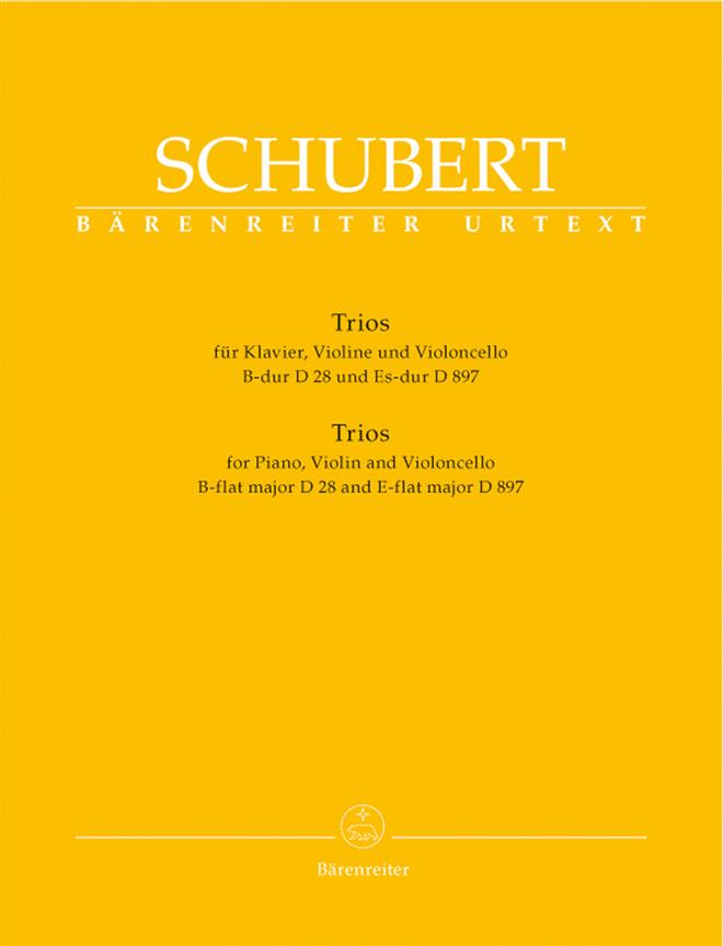 Schubert: Trios for Piano, Violin and Violoncello B-flat major (Viool, Cello, Piano)