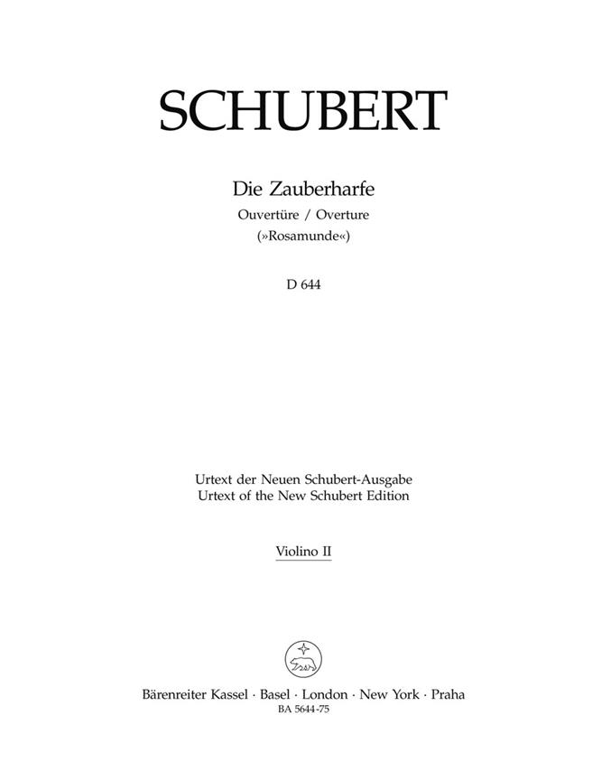 Schubert: Die Zauberharfe. Ouvertüre C-Dur D 644 Rosamunde