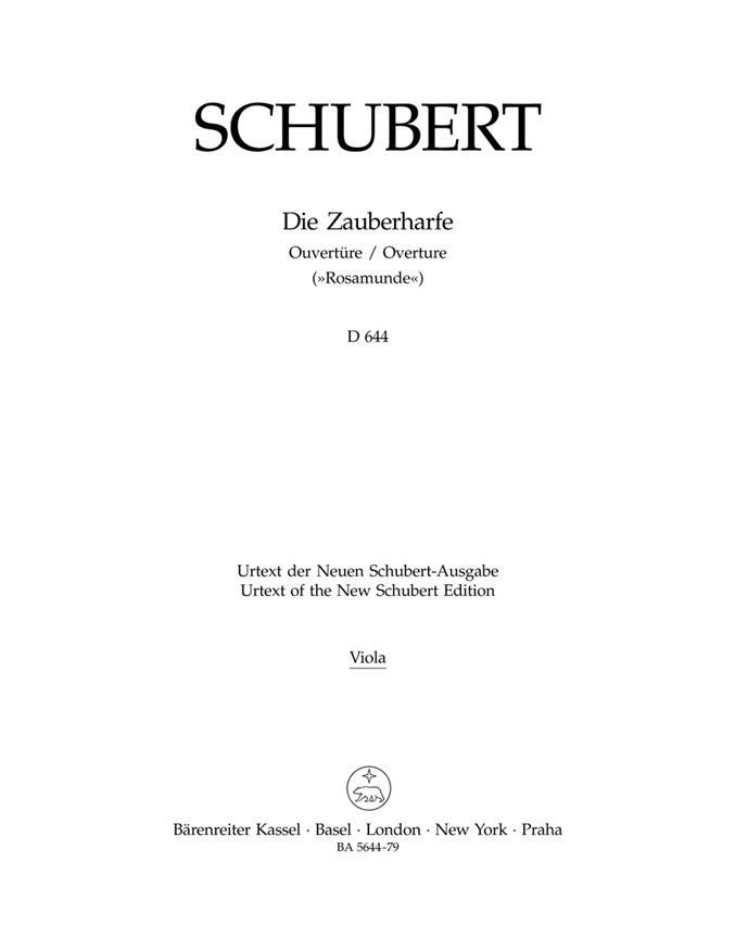 Schubert: Die Zauberharfe. Ouvertüre C-Dur D 644 Rosamunde