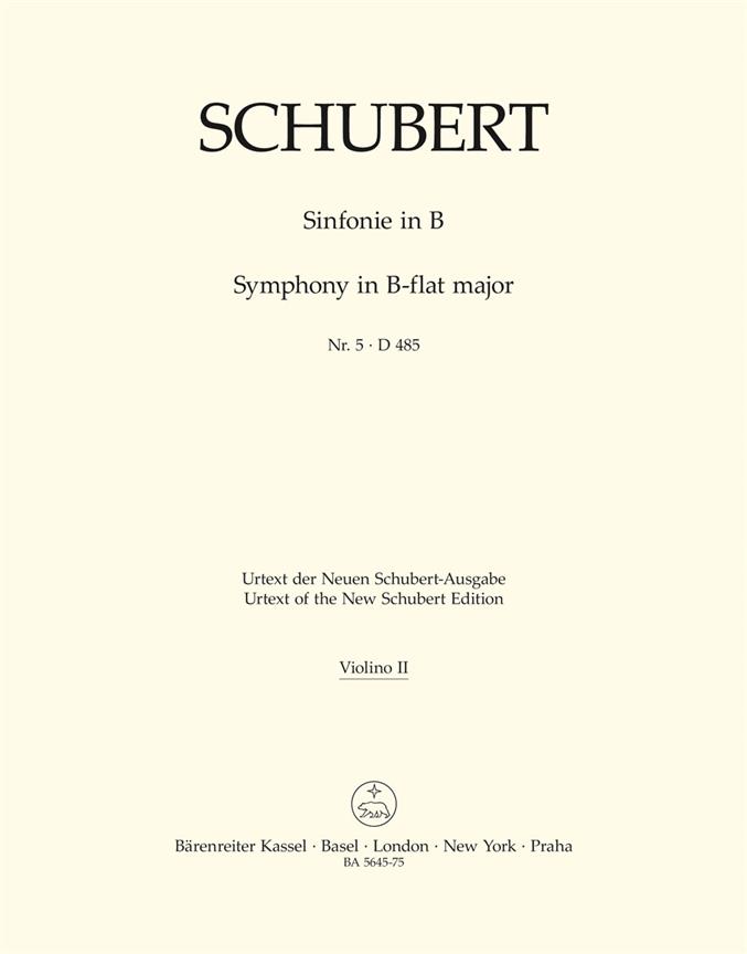 Schubert: Sinfonie Nr. 5 B-Dur D 485