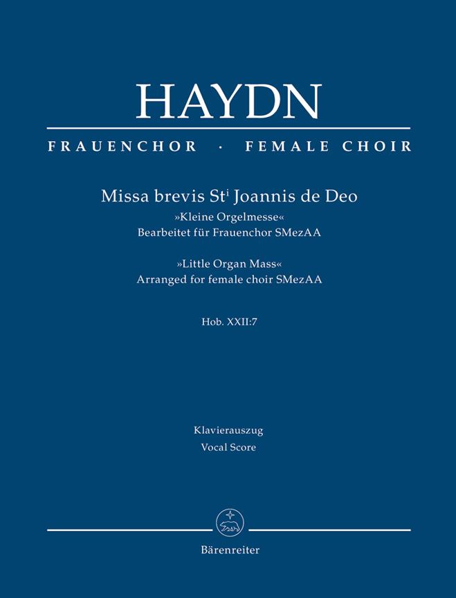 Haydn: Missa brevis St. Joannis de Deo Hob. XXII:7 (Vocal Score)