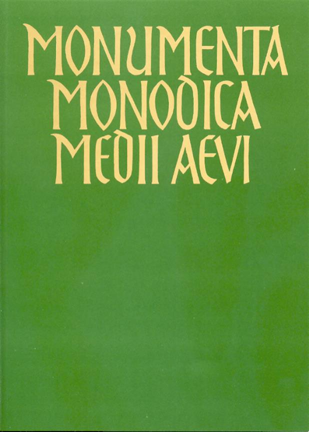 Monumenta Monodica Medii Aevi, Subsidia Band 3