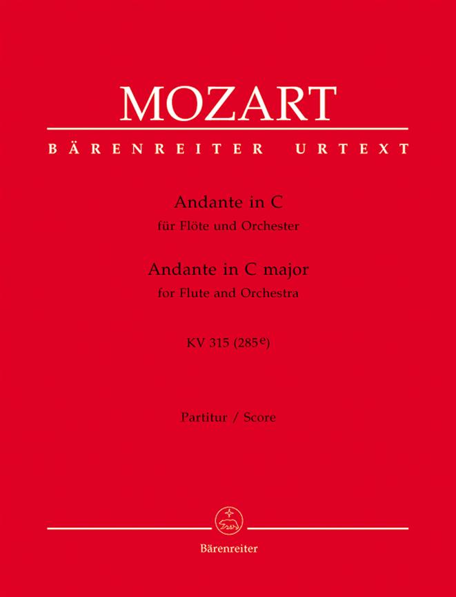 Mozart: Andante for Flute and Orchestra C major K. 315 (285e) (Partituur)