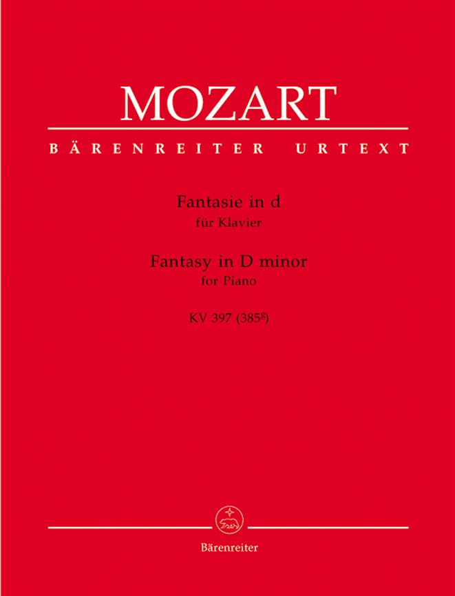 Mozart: Fantasy in D minor for Piano D minor KV 397 (385g)