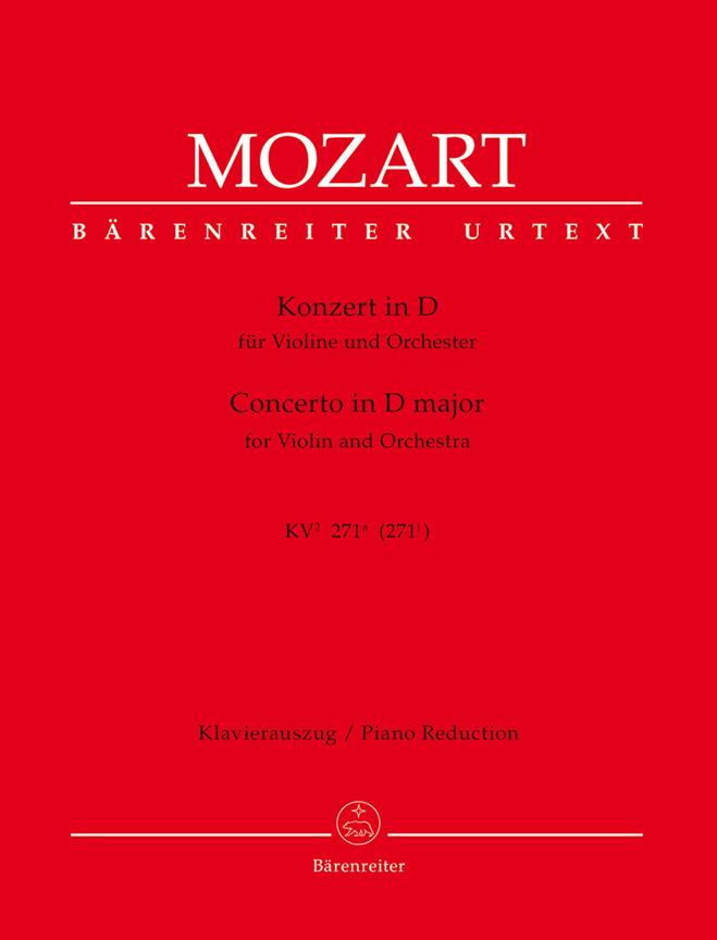 Mozart: Concerto for Violin und Orchestra D-major K. 271a (271i) (Partituur)