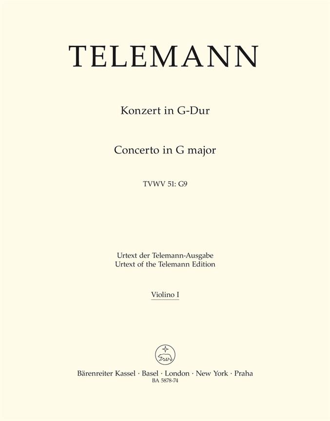 Telemann: Concerto for Viola and Orchestra G major TWV 51:G9