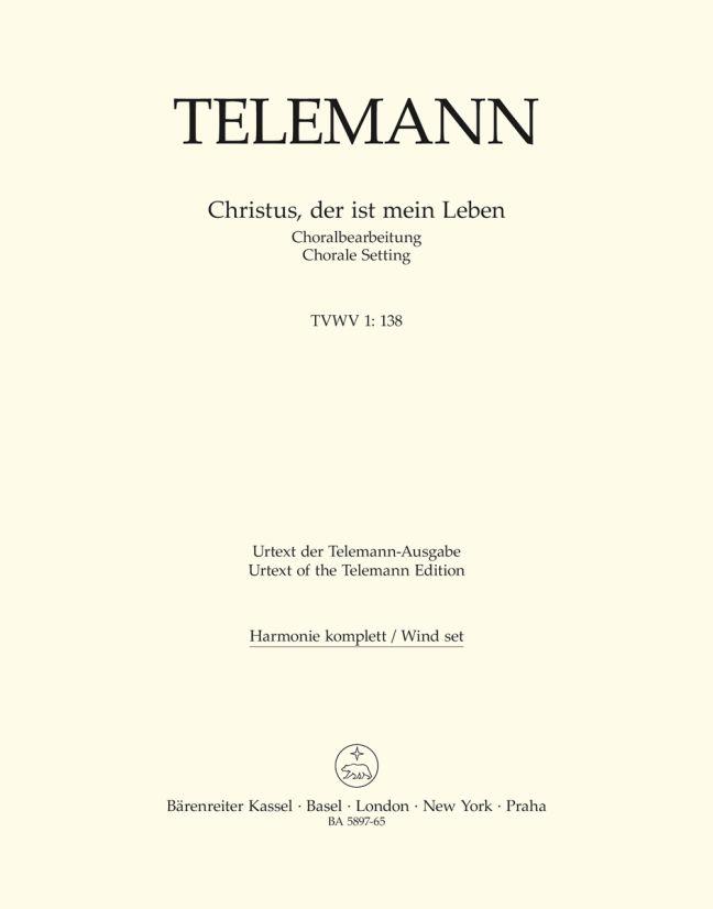 Telemann: Christus, der ist mein Leben TVWV 1:138 (Set)