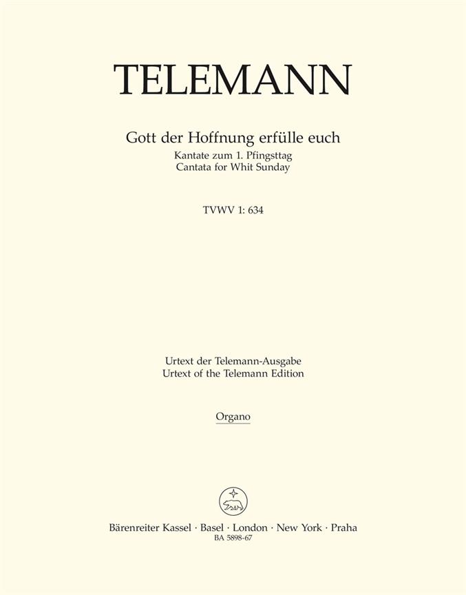 Telemann: Gott der Hoffnung erfülle euch TVWV 1:634
