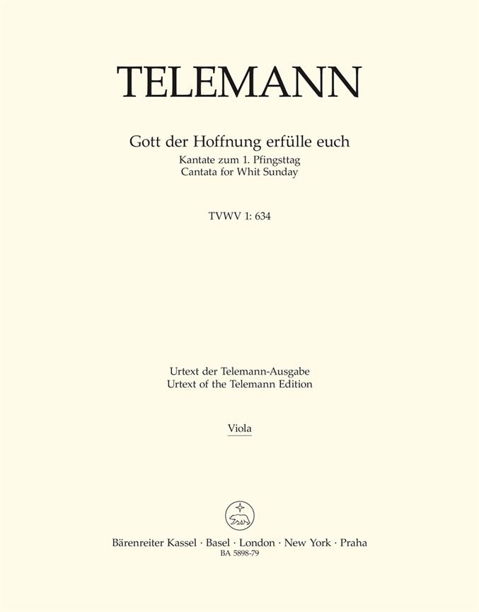 Telemann: Gott der Hoffnung erfülle euch TVWV 1:634