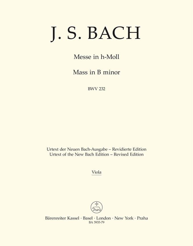 Bach: Mass B minor BWV 232 (Altviool)