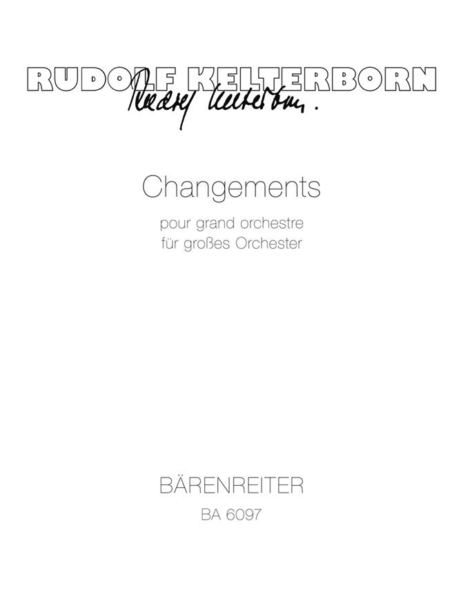 Changements pour grand orchestre (1972/73)