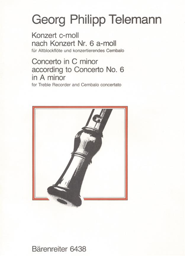 Telemann: Konzert c-moll fuer Blockflöte und konzertierendes Cembalo