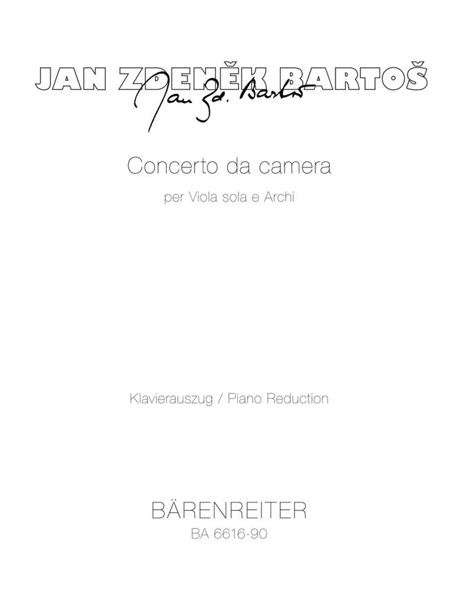 Bartos: Concerto da camera fuer Viola und Streicher (1970)