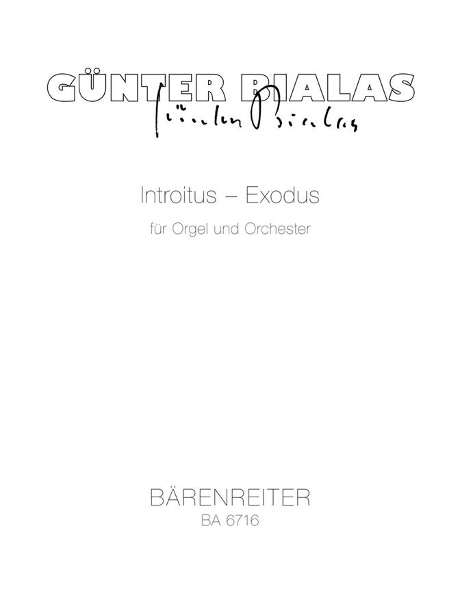 Gunter Bialas: Introitus - Exodus. In memoriam Karl Vötterle (1976) (1976)