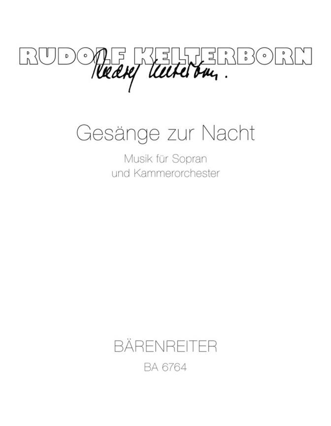 Rudolf Kelterborn: Gesänge zur Nacht (1978)