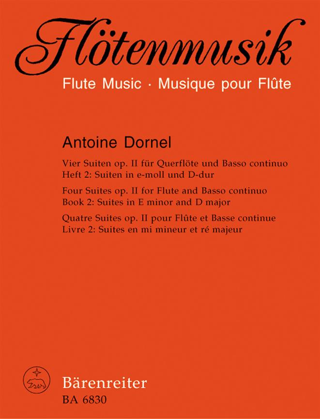 Dornel: Vier Suiten Fur Flöte und Basso continuo. Heft 2