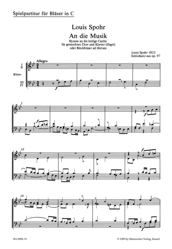 Spohr: An die Musik (1823)