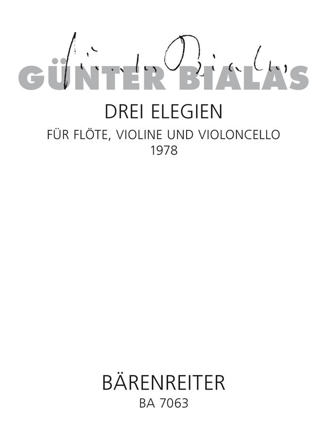 Bialas: Drei Elegien (1978)