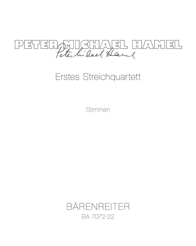 Hamel: Erstes Streichquartett (1980)