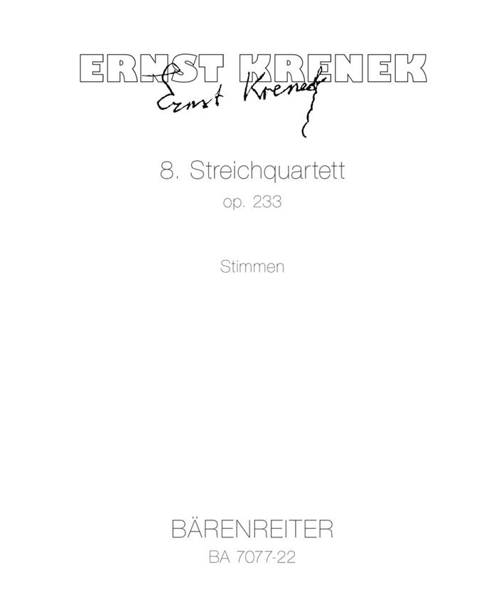 Krenek: Achtes Streichquartett (1980/81)