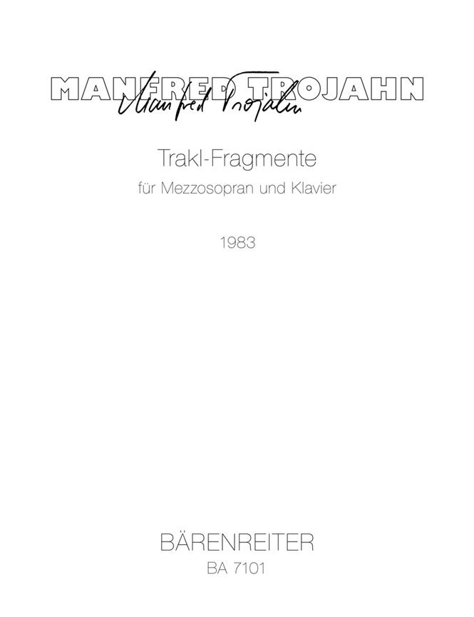 Trojahn: Trakl-Fragment (1983/84)