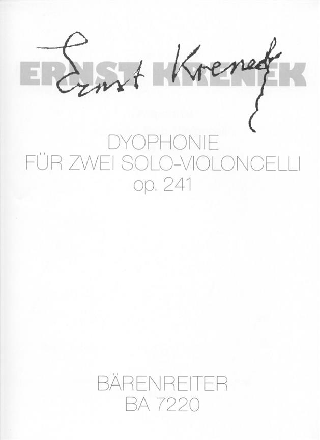 Krenek: Dyophonie (1988)