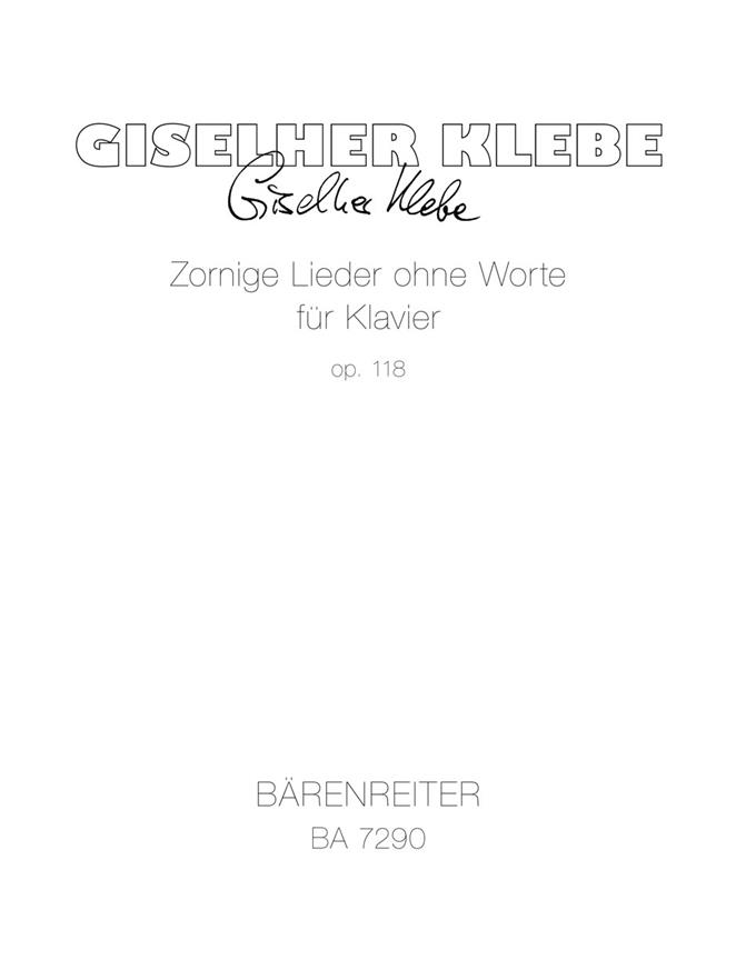 Klebe: Zornige Lieder ohne Worte (1994)