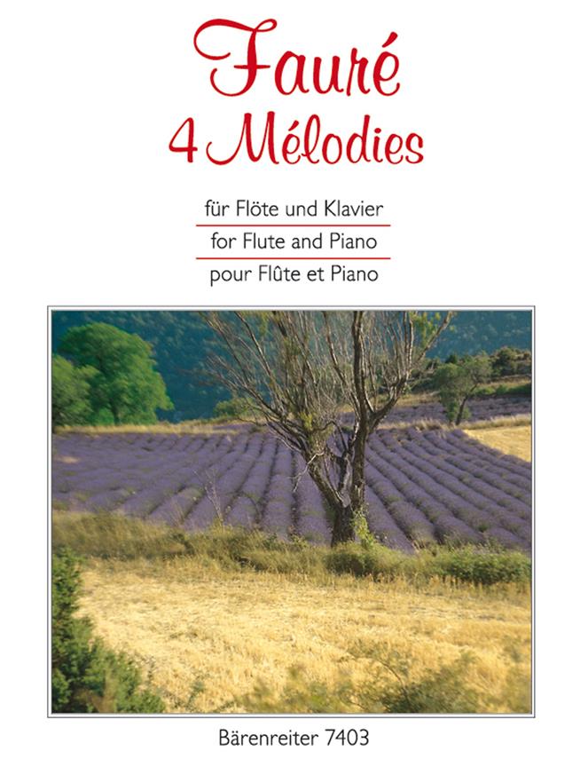 Gabriel Faure: 4 Melodies (Fluit, Piano)