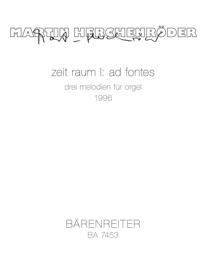 Herchenroder: zeit raum I: ad fontes (1996)