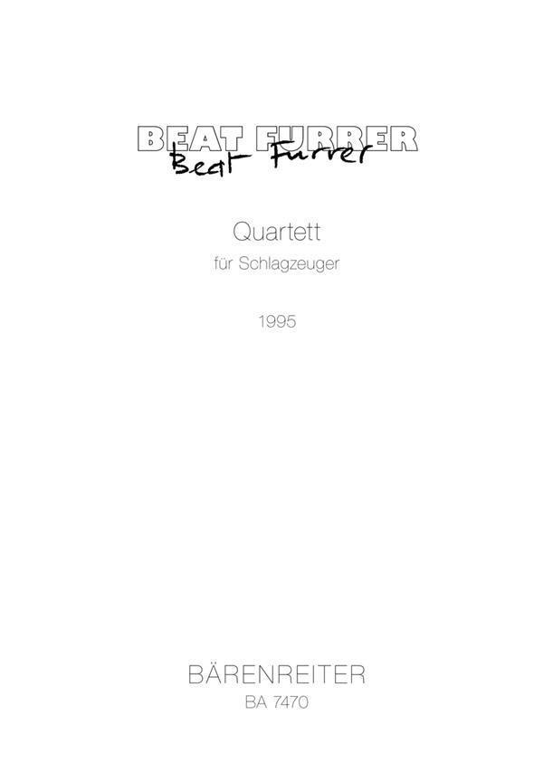 Furrer: Quartett fuer Schlagzeuger (1996)