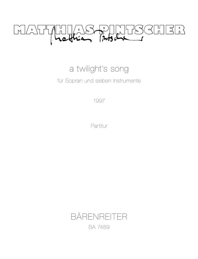 Pintscher: a twilight's song (1997)
