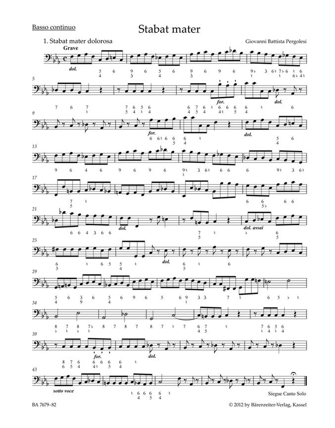 Pergolesi: Stabat Mater (Cello)
